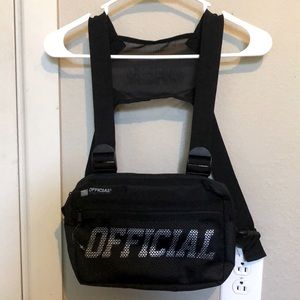 Black official chest bag